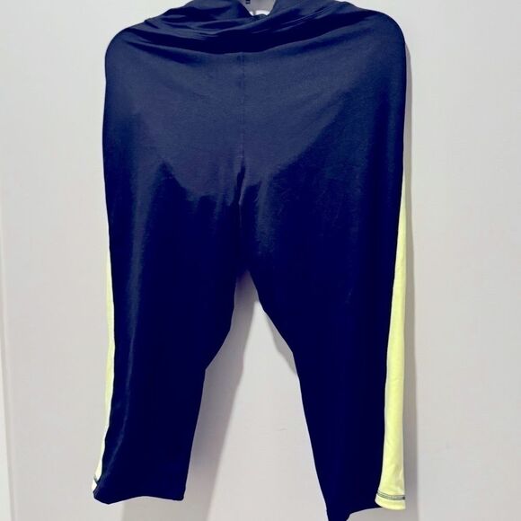 Ideology Womens Plus Size Colorblock Cropped Leggings-Womens 2X-Noir Barbell-NWT - Picture 7 of 11